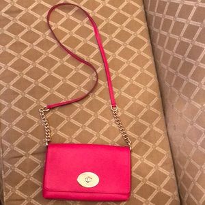 Coach pink crossbody bag